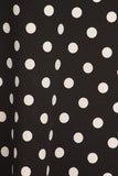 Polka dot print, knee length skirt