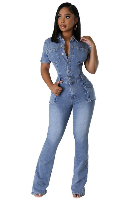 WOMEN DENIM SEXY JUMPSUIT Nature by Trejok WOMEN DENIM SEXY JUMPSUIT Nature by Trejok