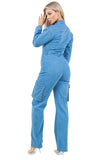 WOMEN DENIM SEXY JUMPSUIT