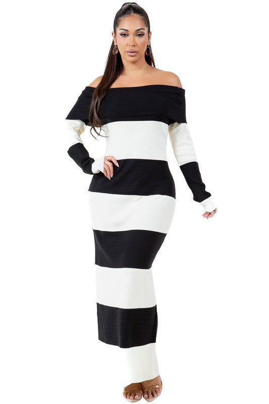 WOMEN FASHION LONG MAXI KNIT DRESS Nature by Trejok WOMEN FASHION LONG MAXI KNIT DRESS Nature by Trejok