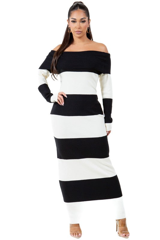 WOMEN FASHION LONG MAXI KNIT DRESS Nature by Trejok WOMEN FASHION LONG MAXI KNIT DRESS Nature by Trejok