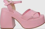 Pink Plataform Sandal
