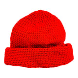 Red handmade crochet hat