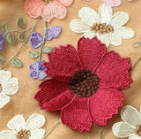 Six Dimensions Embroidery Floral Mini Dress