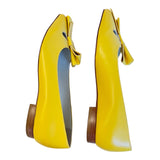 Loli Yellow Flat Shoes